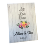 Wood Floral Baby Shower Seed Packets