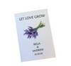 Lavender Bunch Design Wedding Seed Packet Favors