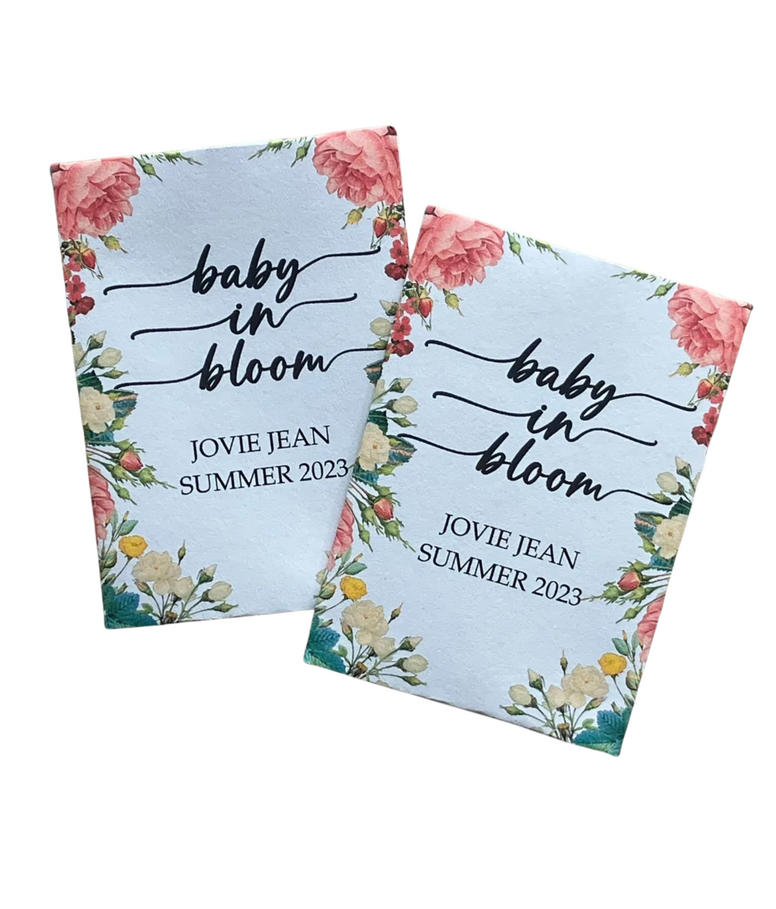 NEW Wildflower Design Baby Shower Seed Packets