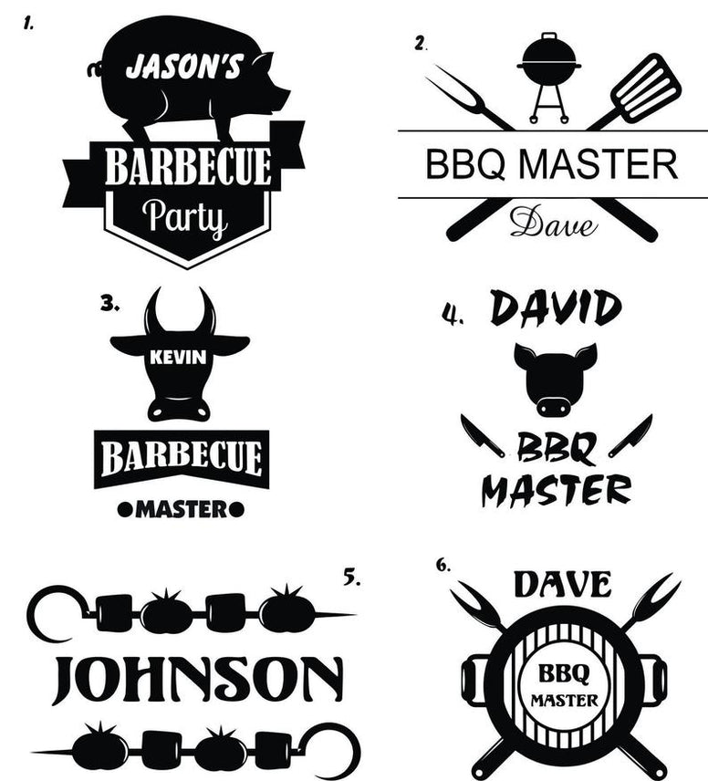 Personalized BBQ Set for Father's Day with BBQ tools