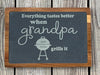 Personalized cutting board for Dad - Bamboo and Slate cutting boards