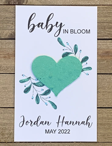 Plantable Seed Paper Baby Shower Favors