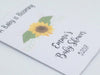 Baby Shower Seed Packets sunflower Floral Favors