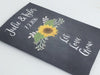 Sunflower Wedding Seed Packets Favors Chalkboard