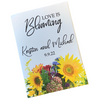 Fall Sunflower Floral bunch Wedding Seed Packets