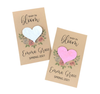 Plantable paper baby shower favors with floral design