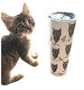 20 oz Pizza Crust the cat tumbler