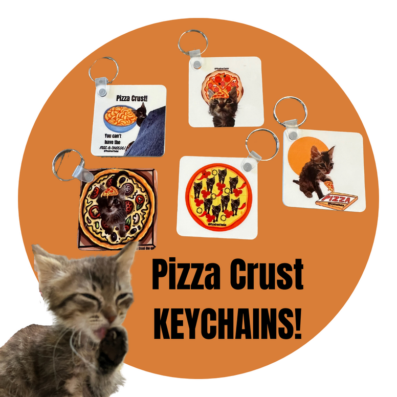 Pizza Crust KEYCHAINS