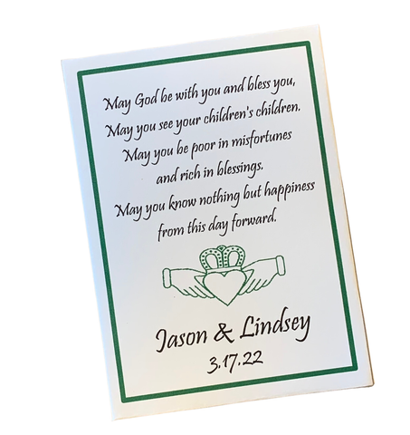 Celtic Claddagh Irish Wedding Seed Packets