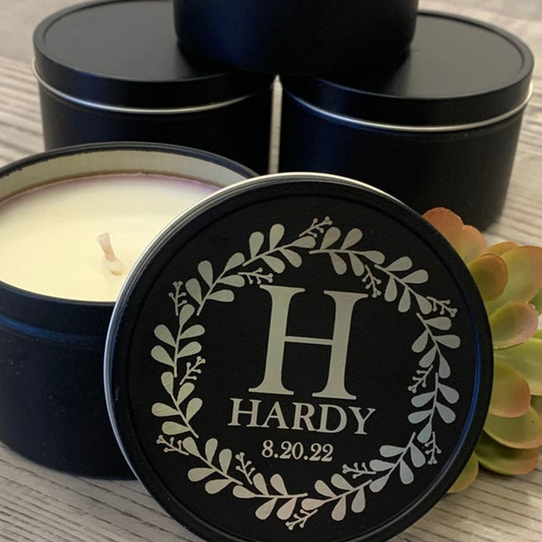 Custom Wedding Candles