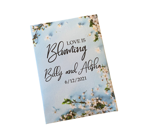 Wedding Seed packets blue favors