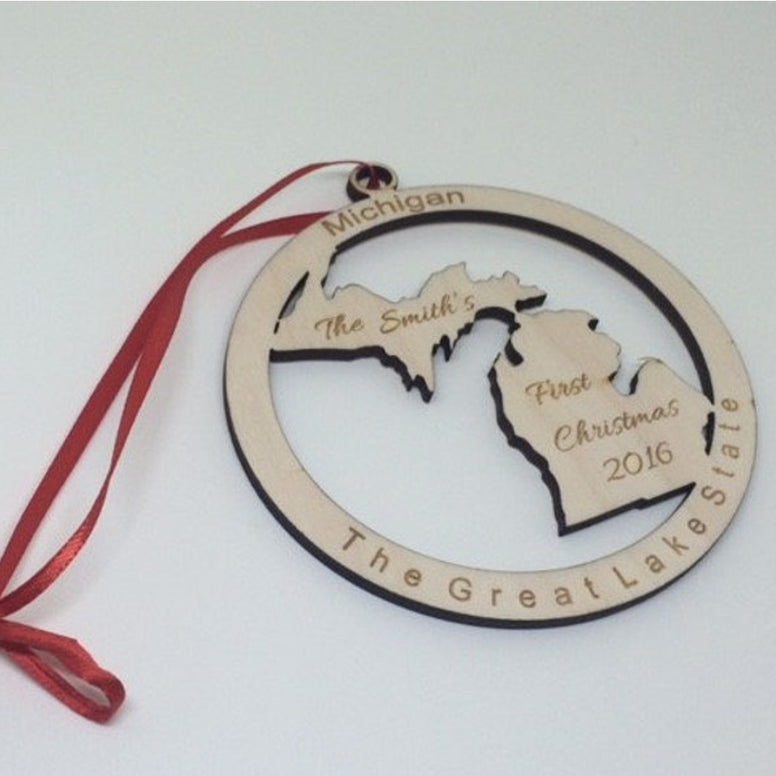 Michigan State Ornament