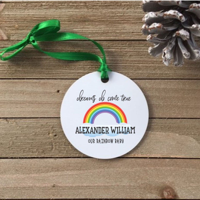 Rainbow Baby Ornament