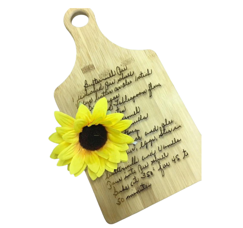 Sunflower Engraved Cutting Board
