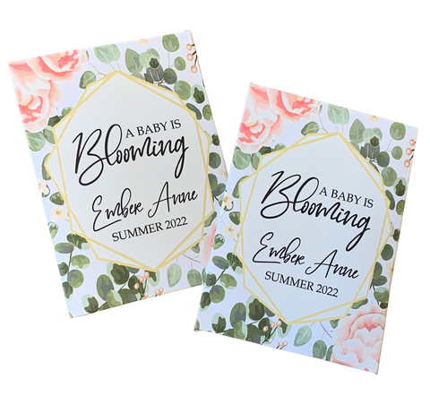 Custom eucalyptus Baby Shower Seed Packets Favors