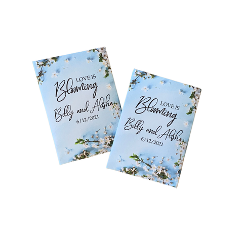 Wedding Seed packets blue favors