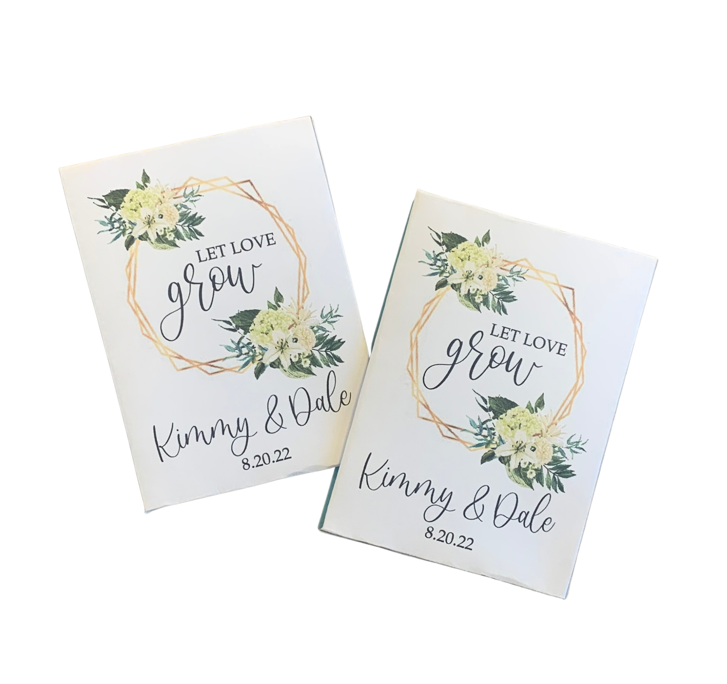 flower seed packet wreath Hydrangea Wreath Wedding Seed Packets – Favor Universe