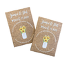Sunflower Vase on Wood Background