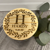 Personalized Photo Candle with engraved wood lid