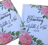 pink rose wedding seed packets flower favors