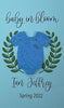 Plantable Seed Card favors for Baby Shower - Includes plantable onesie shape and Laurel Wreath design