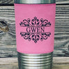 Tumbler with leatherette - bridesmaid gift and bride gift