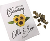 sunflower wedding seed packets