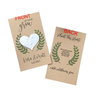Plantable seed paper wedding favors with Laurel Wreath design