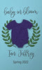 Plantable Seed Card favors for Baby Shower - Includes plantable onesie shape and Laurel Wreath design