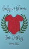 Plantable Seed Card favors for Baby Shower - Includes plantable onesie shape and Laurel Wreath design