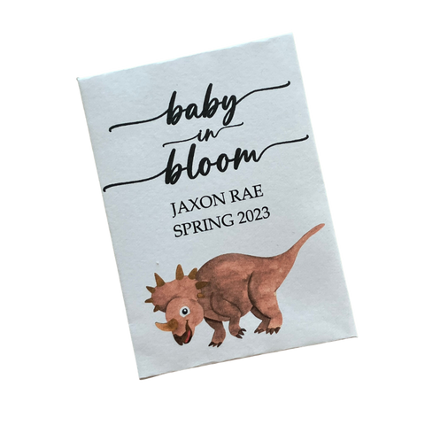 NEW Dinosaur Baby Shower Seed Packets