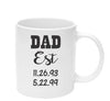 Dad mug with established date, Father's Day Gift
