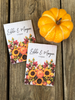 Sunflower and pumpkin fall Seed Packets