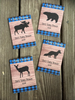 Blue Buffalo Plaid Rustic Baby Shower Seed Packets
