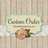 pink rose wedding  seed packets favors