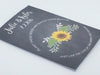 Sunflower Wedding Seed Packets Favors Chalkboard