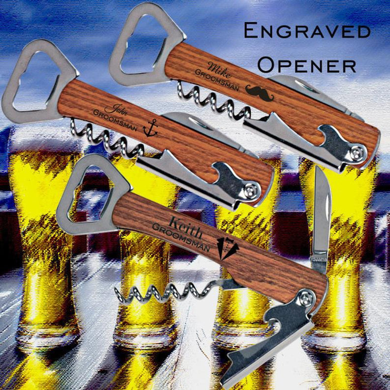 Engraved Bottle Openers - Personalized Bottle Openers - Multi-tool