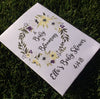 floral wreath baby shower seed packets purple