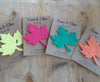 Fall plantable leaf wedding favors