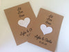 Plantable Paper Favors Heart Seed Favors