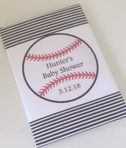 Baseball Baby Shower Seed Packets Favors