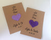 Plantable Paper Favors Heart Seed Favors