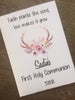 boho seed packets communion favors