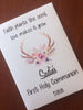 boho seed packets communion favors