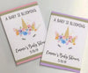 Unicorn baby shower seed packets Unicorn party favors