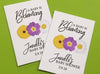 pink and yellow baby shower seed packets favors