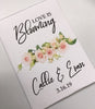 pink rose wedding  seed packets favors