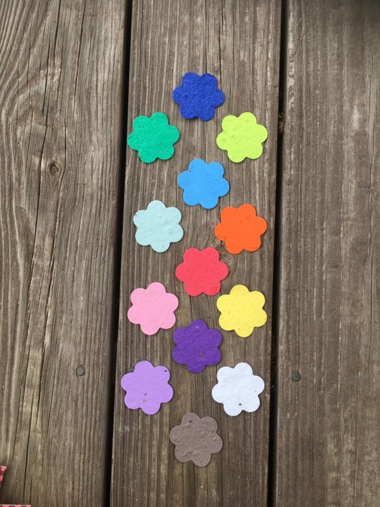 flower seed confetti plantable flowers seed paper confetti wedding – Favor Universe