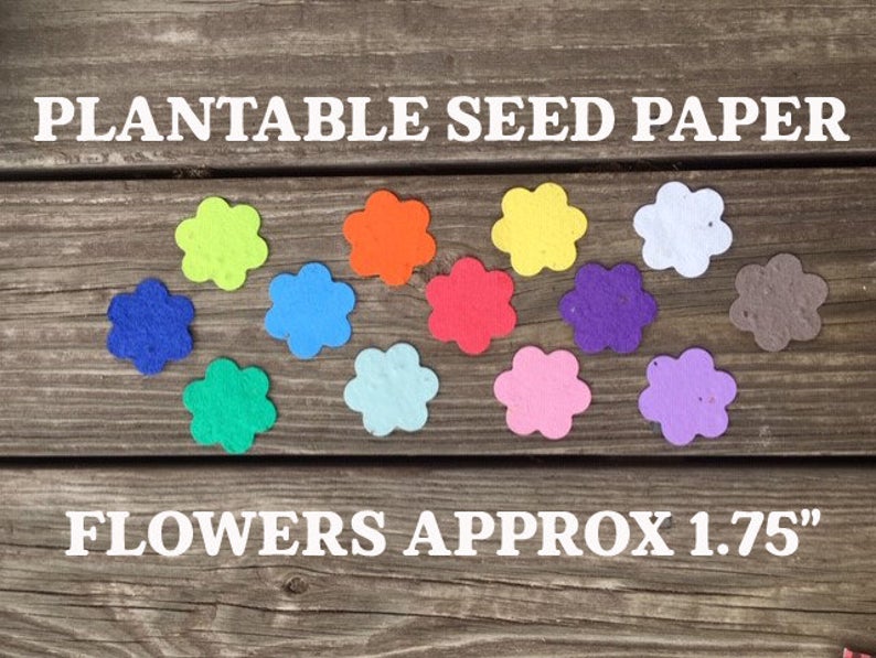 flower seed confetti plantable flowers seed paper confetti wedding