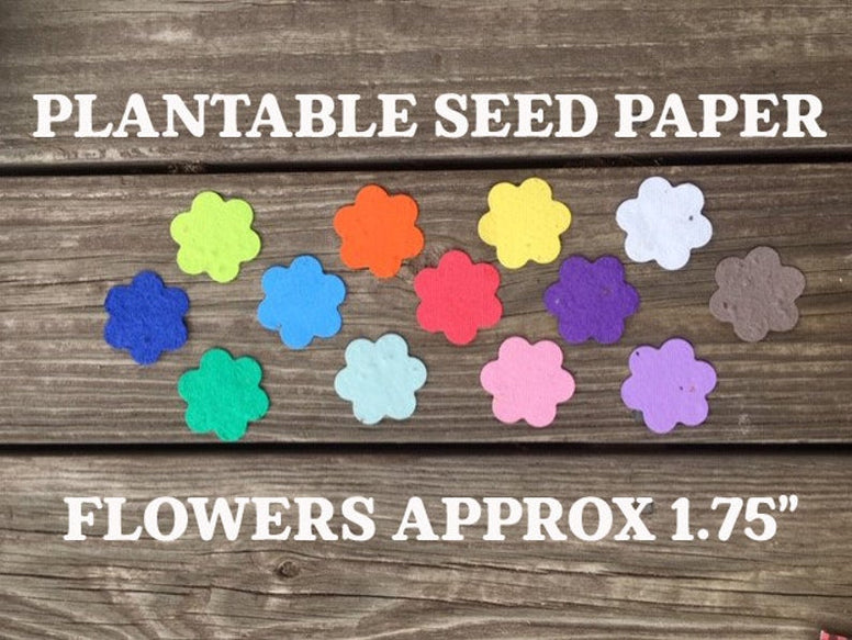 plantable flowers seed paper confetti wedding